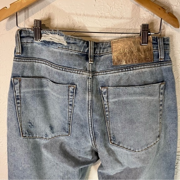 ONE Teaspoon Trashed Saints Boyfriend Jeans in Blue - Picture 7 of 11
